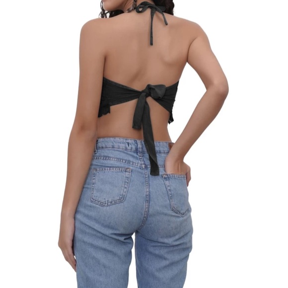 Boho* Backless halter top - Picture 4 of 8